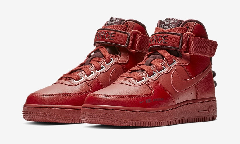 【オフィシャルイメージ】ナイキ ウィメンズ エア フォース 1 ハイ UT “レッド” (NIKE WMNS AIR FORCE 1 HIGH UT “Red”) [AJ7311-600]