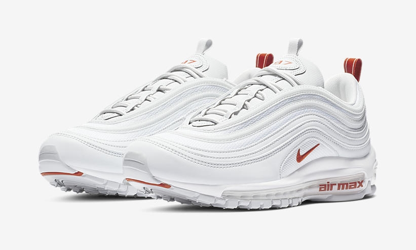 【オフィシャルイメージ】ナイキ エア マックス 97 “ピュアプラチナム/チームオレンジ” (NIKE AIR MAX 97 “Pure Platinum/Team Orange”) [BV1985-002]