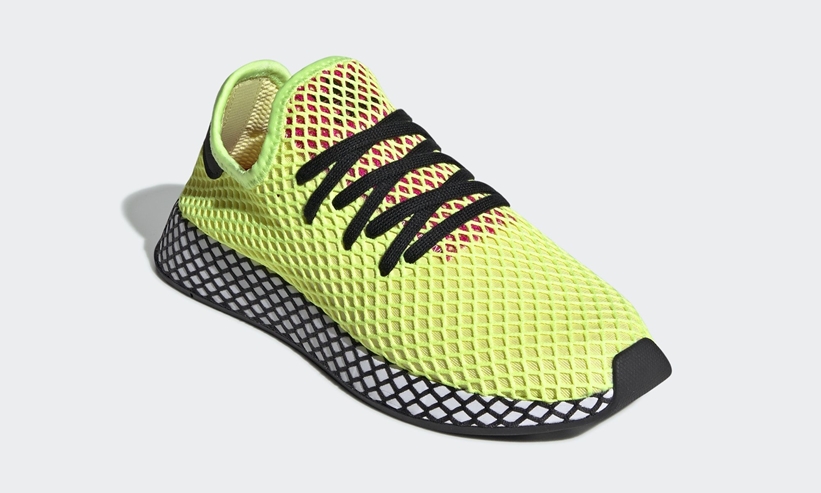 2019年 春夏モデル！adidas Originals DEERUPT RUNNER 2019 S/S "Hi-Res Yelow/Core Black" (アディダス オリジナルス ディーラプト ランナー "ハイレスイエロー/ブラック") [CG5943]