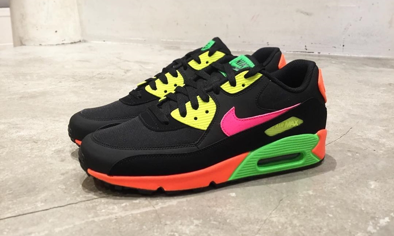 新品未使用 ナイキ NIKE AIR MAX 90 NEON 24cm ネオン