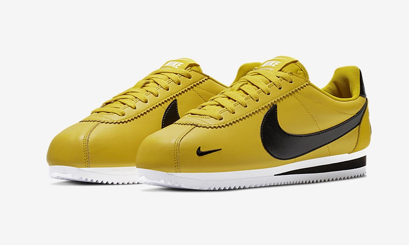 nike cortez premium bright citron