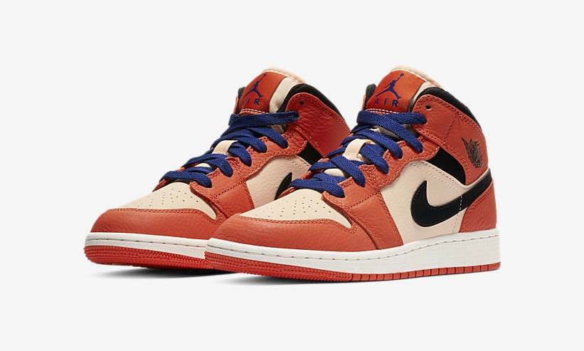 12/24発売！ナイキ ウィメンズ GS エア ジョーダン 1 ミッド SE チームオレンジ/ブラック” (NIKE WMNS GS AIR JORDAN 1 MID SE “Team Orange/Black”) [BQ6931-800]