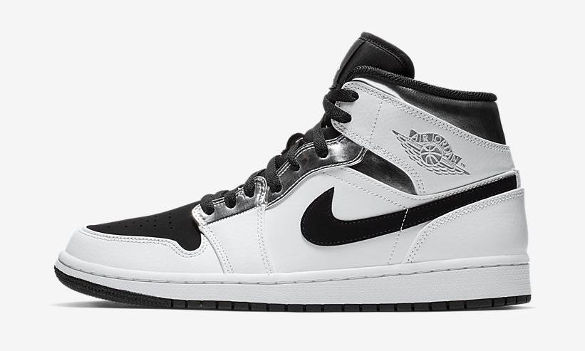 air jordan 1 mid white silver