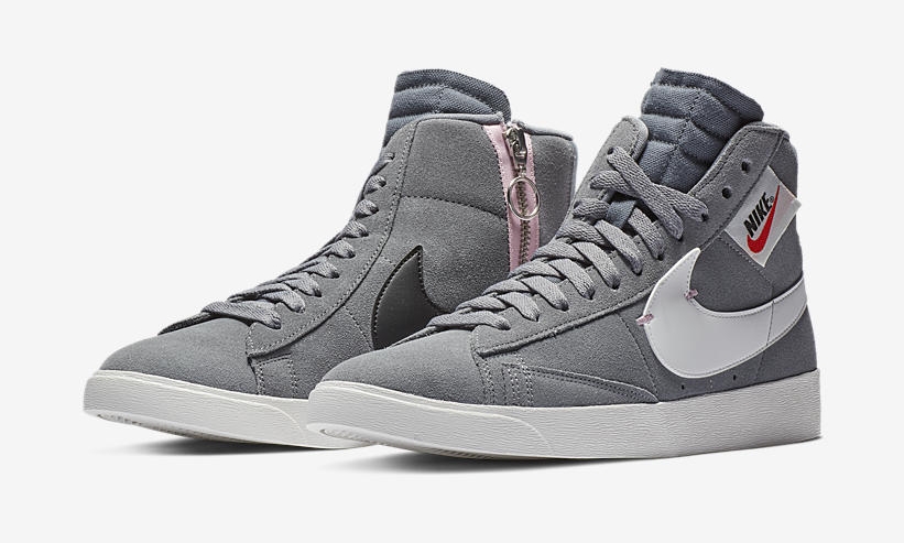 【オフィシャルイメージ】ナイキ ウィメンズ ブレーザー ミッド レベル "クールグレー/サミットホワイト” (NIKE WMNS BLAZER MID REBEL “Cool Grey/Summit White”) [BQ4022-004]