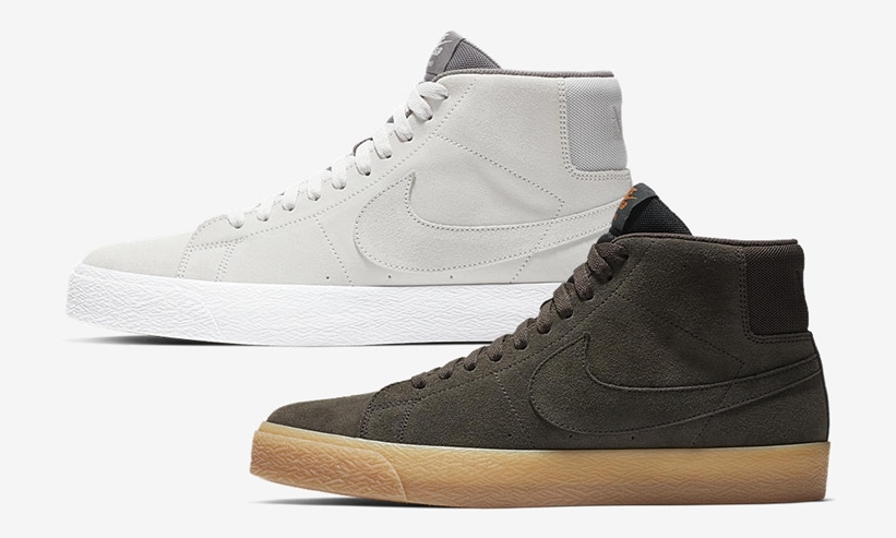 【オフィシャルイメージ】ナイキ SB ズーム ブレーザー ミッド “ヴァストグレー/ベルベットブラウン” (NIKE SB ZOOM BLAZER MID “Vast Grey/Velvet Brown”) [864349-003,200]