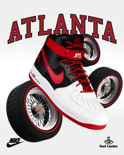 12/22発売！ナイキ エア フォース 1 ハイ “アウェイ コレクション/アトランタ” (NIKE AIR FORCE 1 HIGH “Away Collection/ATLANTA”) [AV7459-100]