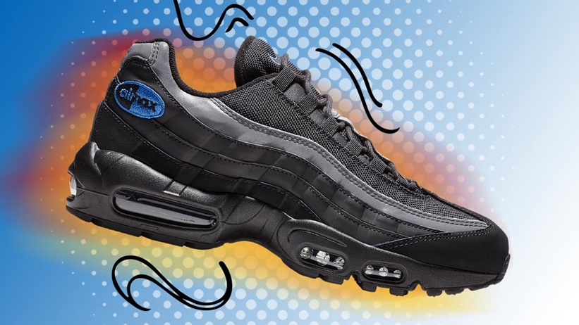 【オフィシャルイメージ】12/22発売！ナイキ エア マックス 95 “アンスラサイト/ゲームロイヤル” (NIKE AIR MAX 95 “Anthracite/Game Royal”) [BQ3168-002]