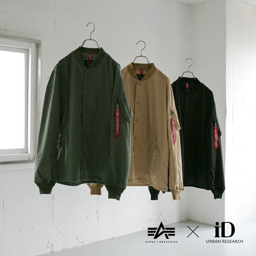 1月下旬発売！ALPHA INDUSTRIES × URBAN RESEARCH iD 別注 MA-1 COACH JACKET (アルファ インダストリーズ アーバンリサーチ アイディ)