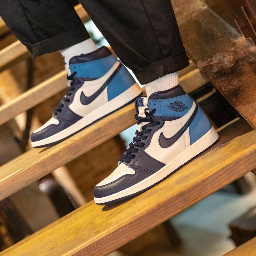 メンズNIKE AIR JORDAN 1 OBSIDIAN 27.0