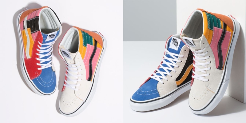 VANS PATCHWORK SK8-HI “MULTI/TRUE WHITE” (バンズ パッチワーク スケートハイ “マルチ/トゥルーホワイト”)