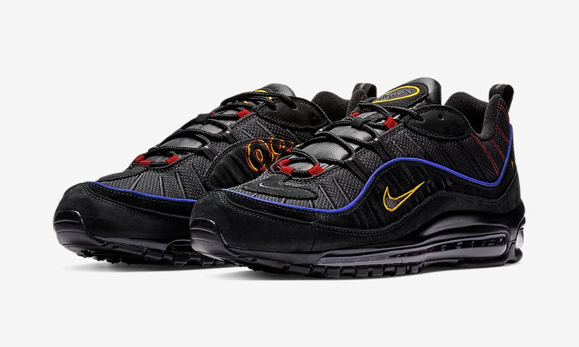 【オフィシャルイメージ】1/19発売！ナイキ エア マックス 98 “ブラック/アマリロ” (NIKE AIR MAX 98 “Black/Amarillo”) [CD1537-001]