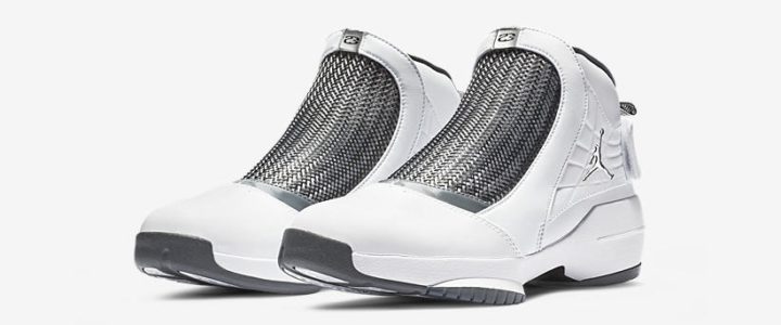 【1/23 発売】ナイキ エア ジョーダン 19 レトロ “ホワイト/クローム/フリントグレー” (NIKE AIR JORDAN 19 RETRO “White/Chrome/Flint Grey”) [AQ9213-100] 