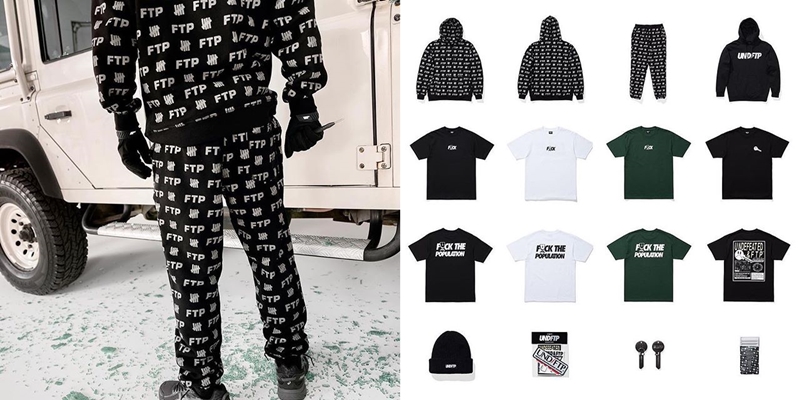 FTP {FUCK THE POPULATION} x UNDEFEATED コラボレーションが1/5から発売 (アンディフィーテッド ファックザポピュレーション)