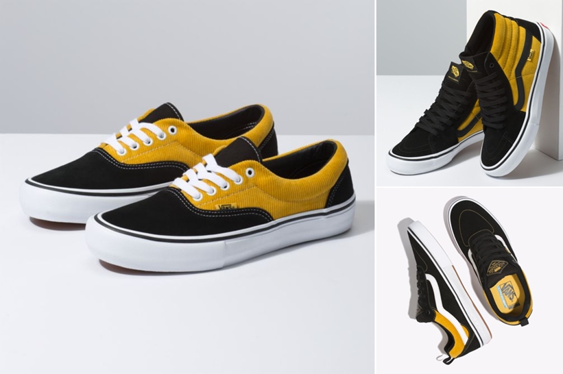 VANS “Black Yellow Corduroy” SK8-HI PRO/ERA PRO/KYLE WALKER PRO (バンズ “ブラック イエロー コーデュロイ”)