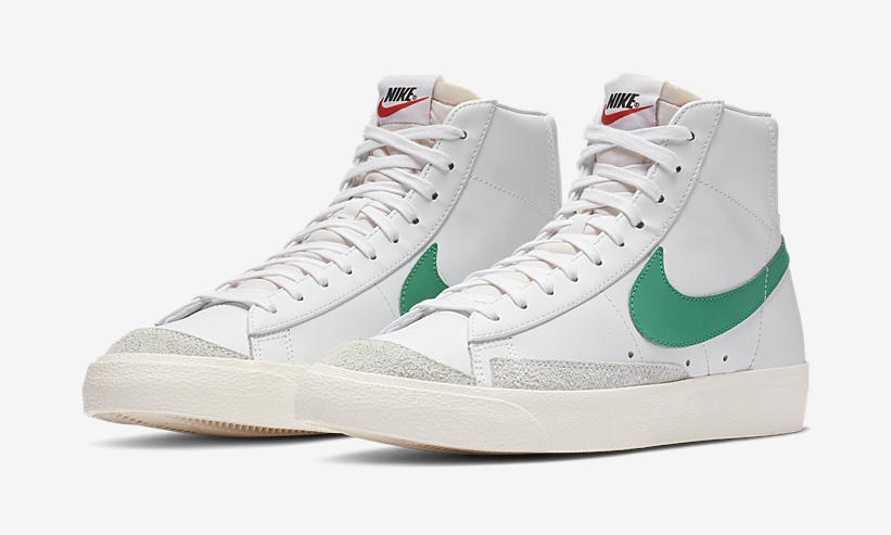 【オフィシャルイメージ】1/19発売！ナイキ ブレーザー ミッド 77 ビンテージ "ルシードグリーン/セイル" (NIKE BLAZER MID 77 VINTAGE "Lucid Green/Sail") [BQ6806-300]