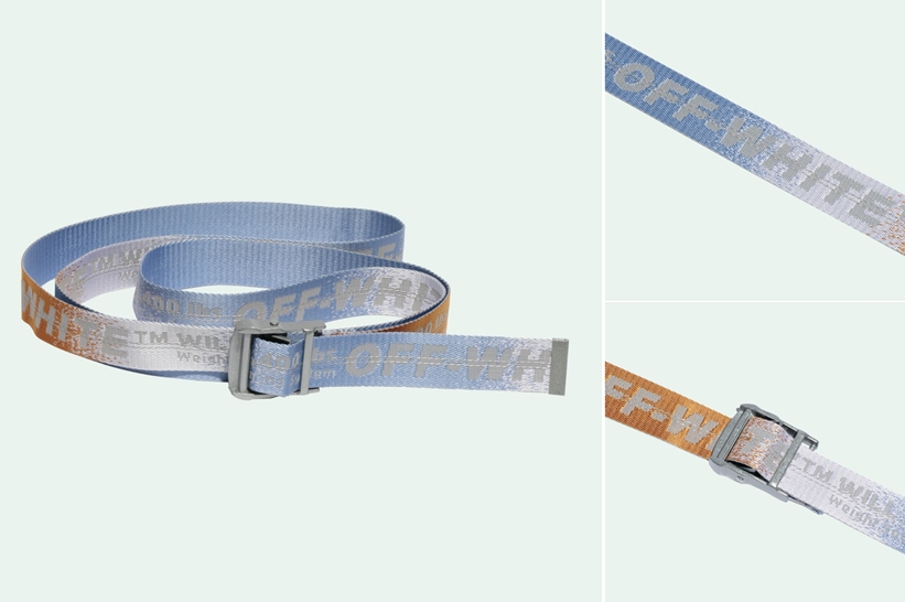 オレンジ/ホワイトカラーのOFF-WHITE C/O VIRGIL ABLOH “GRADIENT INDUSTRIAL BELT” (オフホワイト)