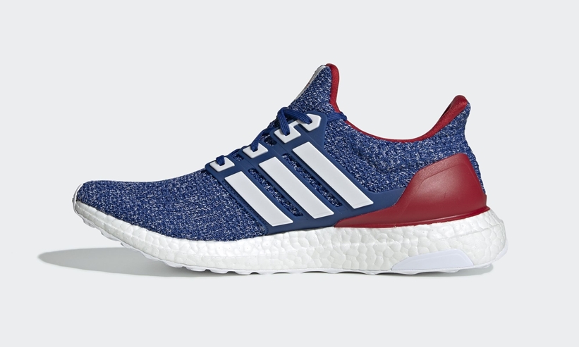 blue and red ultra boosts