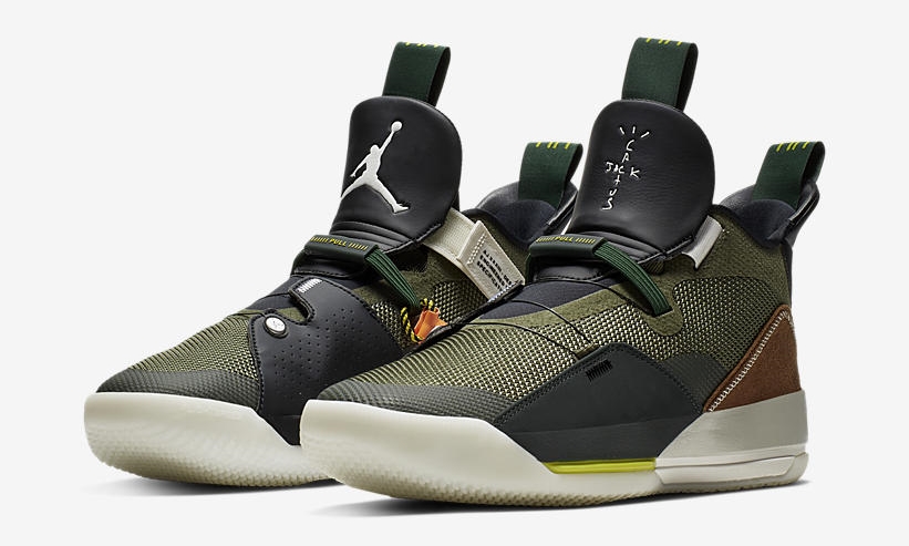 【更新＊2/14発売予定】トラビス・スコット × ナイキ エア ジョーダン 33 “アーミーオリーブ” (TRAVIS SCOTT NIKE AIR JORDAN XXX3 “Army Olive”) [CD5965-300]