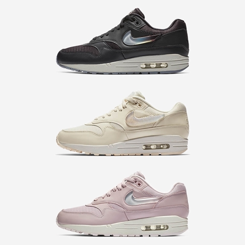 1 18 1 3 NIKE WMNS AIR MAX 1 Jewel Pack Black Pale Ivory Pink AT5248 001 100 500 Fullress