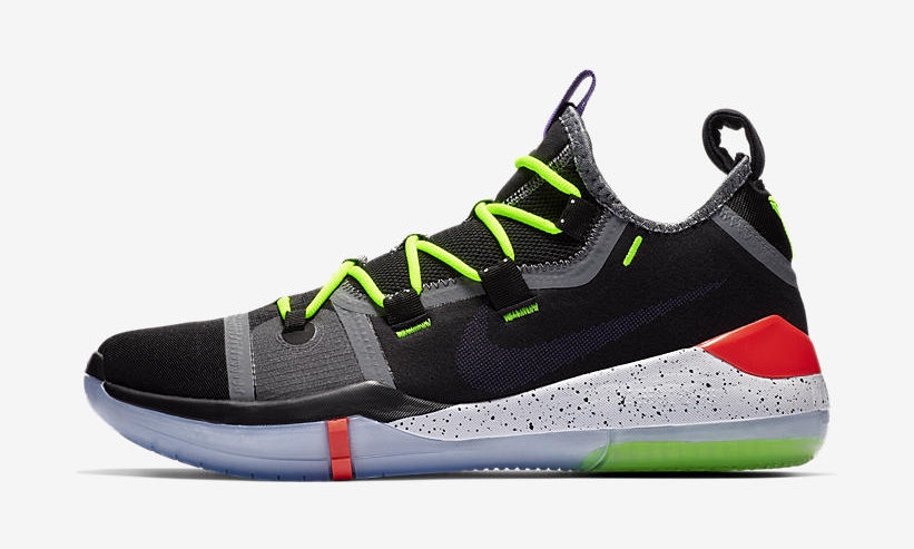 NIKEナイキKOBEコービーADブラックレーサーブルーchaosUS8黒