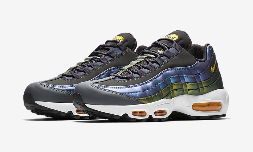 【オフィシャルイメージ】ナイキ エア マックス 95 プレミアム “グレー/ブルー/イエロー” (NIKE AIR MAX 95 PREMIUM “Grey/Blue/Yellow”) [538416-022]