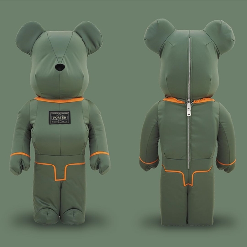 1/26発売！PORTER × BE@RBRICK 400%・1000% “TANKER SAGE GREEN Special Edition” (ポーター ベアブリック)