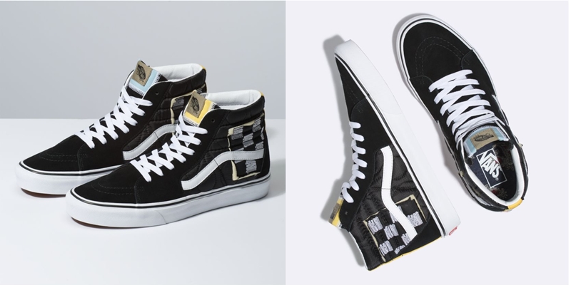 VANS "MIXED QUILTING" SK8-HI "BLACK/TRUE WHITE" (バンズ "ミックス キルティング" スケートハイ "ブラック/トゥルーホワイト")