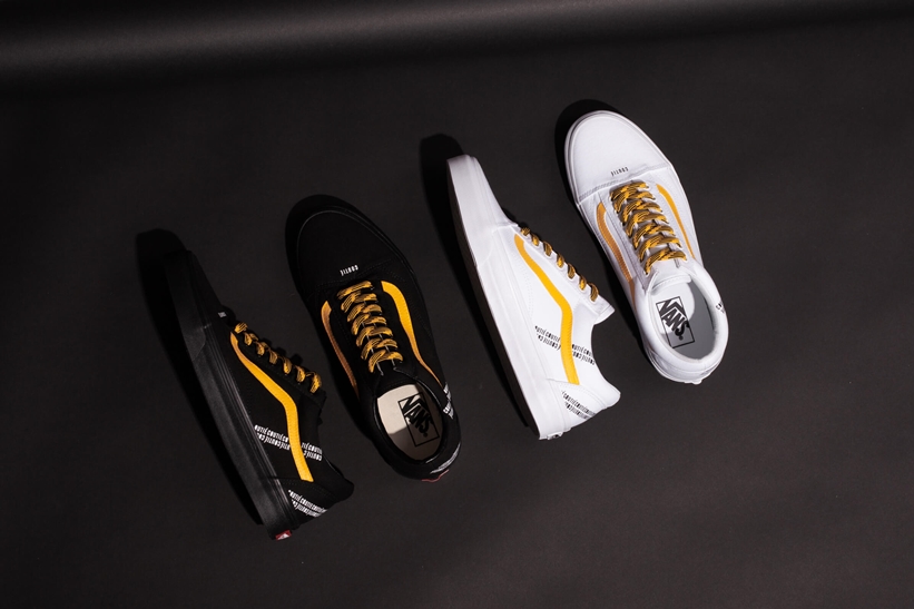 Coutié x VANS OLD SKOOL "LOGO STRIPE" BLACK CUSTOM (クーティー バンズ オールドスクール)