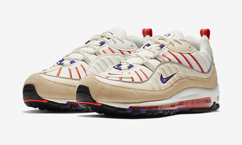 【オフィシャルイメージ】ナイキ エア マックス 98 “セイル/コートパープル” (NIKE AIR MAX 98 “Sail/Court Purple”) [640744-108]