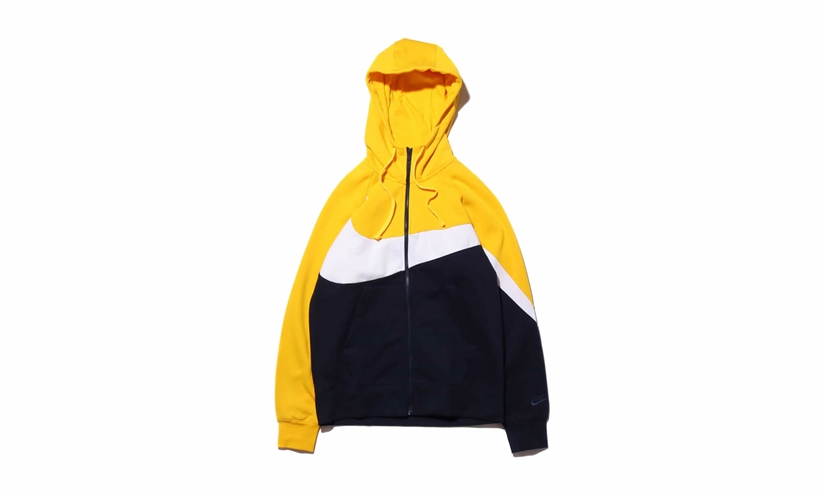 atmos Exclusive！ナイキ スポーツウェア ステートメント ビッグ スウッシュ フルジップ フーディ “アマリロ” (NIKE NSW STMT BIG SWOOSH FULL ZIP HOODIE “Amarillo”) [BQ6459-728]