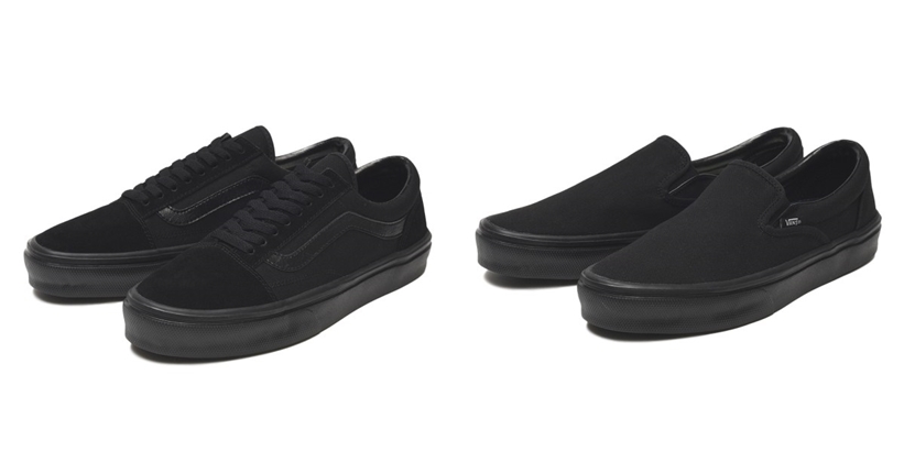 44％の軽量化されたオールブラックのVANS OLD SKOOL/SLIP-ON LITES 2019年春モデルが発売 (バンズ ライト シリーズ)