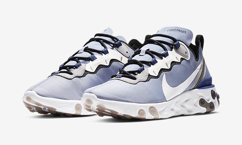 【オフィシャルイメージ】NIKE REACT ELEMENT 55 “Light Blue” (ナイキ リアクト エレメント 55 “ライトブルー”) [BQ6166-402]