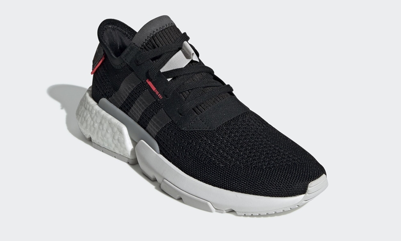 1/24発売！adidas Originals POD-S3.1 “Core Black/Shock Red” (アディダス オリジナルス ピーオーディ “コアブラック/ショックレッド”) [BD7877]