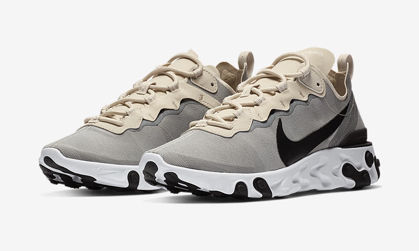 【オフィシャルイメージ】2/1発売！NIKE REACT ELEMENT 55 “Light Orewood/Black” (ナイキ リアクト エレメント 55 “ライトオレウッド/ブラック”) [BQ6166-100]