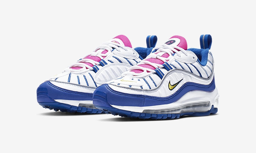 【オフィシャルイメージ】ナイキ ウィメンズ エア マックス 98 “ホワイト/インディゴフォース” (NIKE GS WMNS AIR MAX 98 “White/Indigo Force”) [BV4872-101]