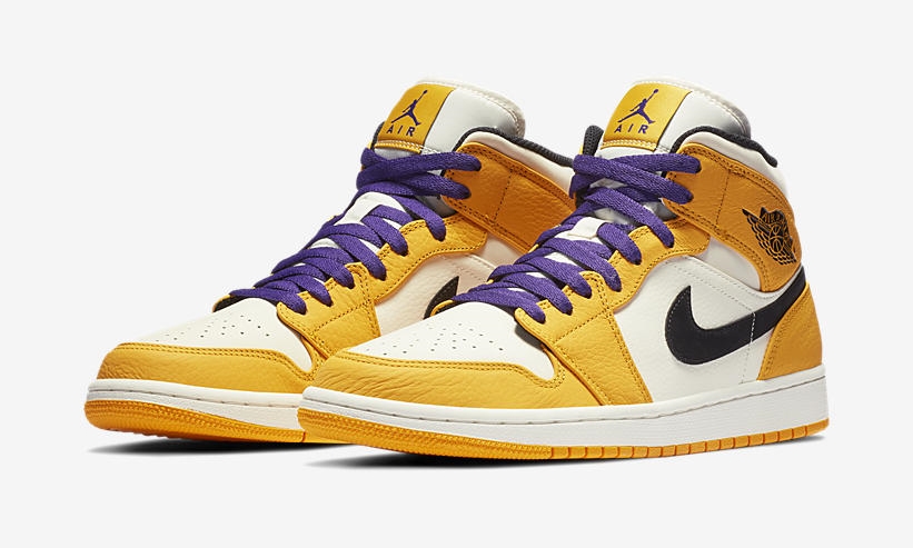 【オフィシャルイメージ】ナイキ エア ジョーダン 1 ミッド SE “レイカーズ” (NIKE AIR JORDAN 1 MID “LAKERS”) [852542-700]