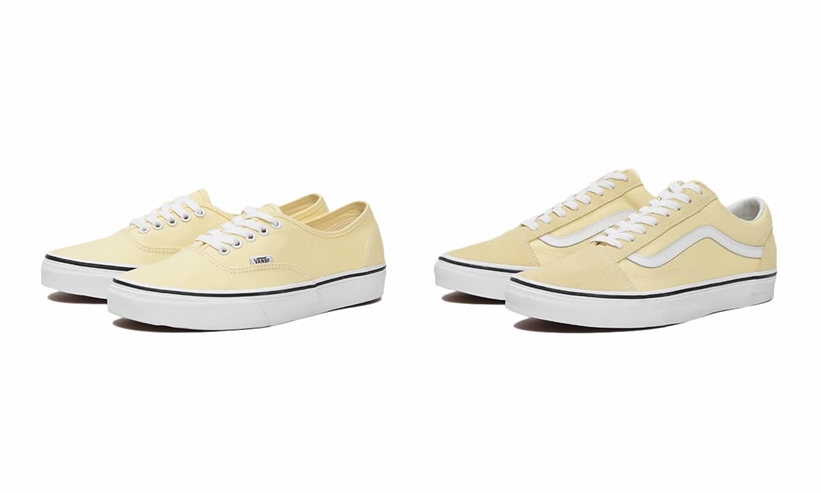 VANS OLD SKOOL/AUTHENTIC “VANILLA CUSTARD/TRUE WHITE” (バンズ オールドスクール/オーセンティック “バニラカスタード/トゥルーホワイト”)