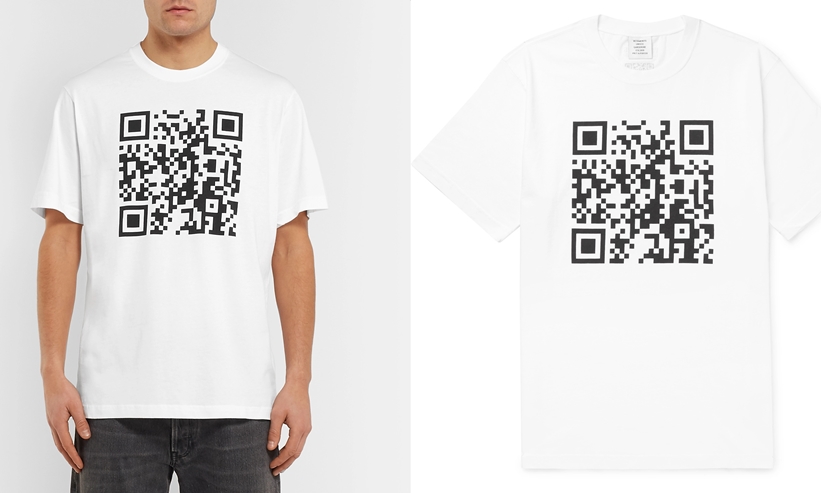 VETEMENTS “QR Print” TEE (ヴェトモン “キューアール プリント TEE”)