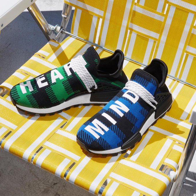 【更新＊国内 5/3発売】Pharrell Williams x BILLIONAIRE BOYS CLUB x adidas Originals HU NMD “Heart/Mind” (ファレル・ウィリアムス ビリオネア ボーイズ クラブ アディダス オリジナルス エヌ エム ディー ヒューマン レース “ハート/マインド”) [EF7387]