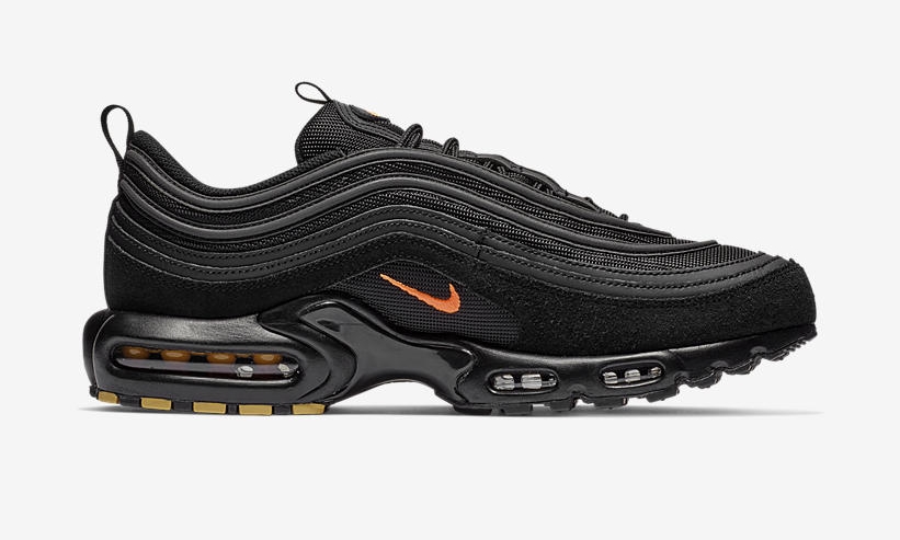 nike air max plus 97 black orange