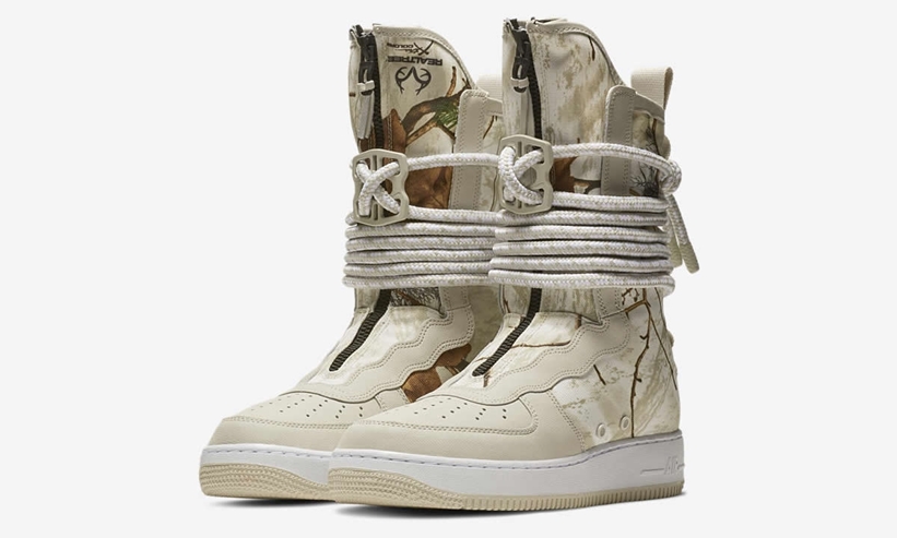 【オフィシャルイメージ】ナイキ スペシャル フィールド エア フォース 1 ハイ “リアルツリー” "ライトボーン" (NIKE SPECIAL FIELD AIR FORCE 1 {SFAF-1} HIGH “Real Tree” "Light Bone") [AA1128-005]