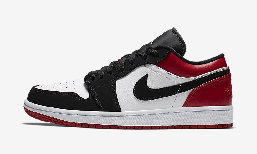 【オフィシャルイメージ】ナイキ エア ジョーダン 1 ロー “ホワイト/ブラック/ジムレッド” (NIKE AIR JORDAN 1 LOW “White/Black/Gym Red”) [553558-116]