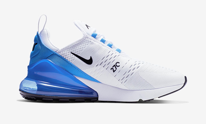 nike air max 270 white blue black