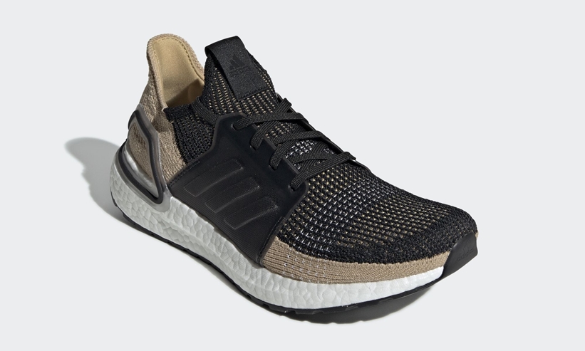 2/21発売！adidas ULTRA BOOST 19 “Core Black/Raw Sand” (アディダス ウルトラ ブースト 19 “コアブラック/ローサンド”) [B75878]