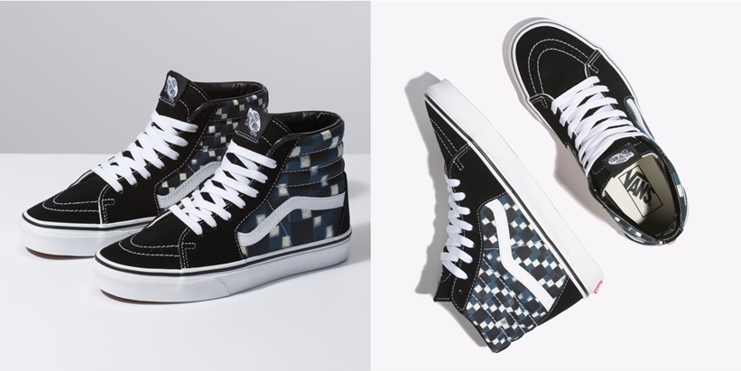 VANS "DOUBLE CHECK" SK8-HI "BLACK/SAILOR BLUE" (バンズ "ダブルチェッカー" スケートハイ "ブラック/セーラーブルー")