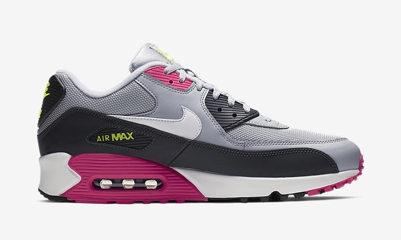 nike air max 90 essential pink grey