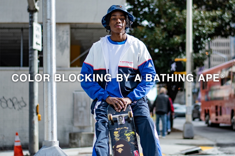 カラーブロックを落とし込んだ「COLOR BLOCKING BY A BATHING APE」が2/23発売 (ア ベイシング エイプ)