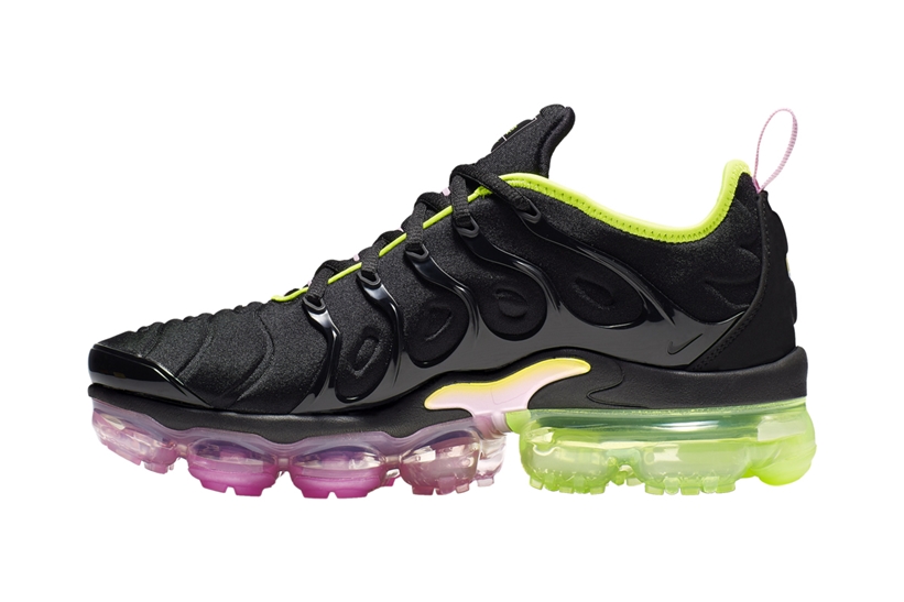 ナイキ ウィメンズ エア ヴェイパーマックス プラス “ブラック/ピンク/イエロー” (NIKE WMNS AIR VAPORMAX PLUS “Black/Pink/Yellow”) [CI6160-001]