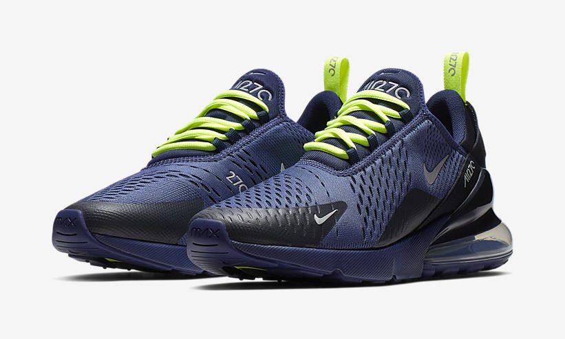 【オフィシャルイメージ】ナイキ エア マックス 270 “ブルーヴォイド/ボルト” (NIKE AIR MAX 270 “Blue Void/Volt”) [CD7337-400]