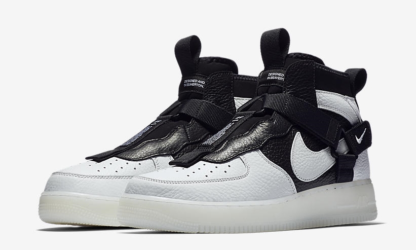 3/8発売予定！ナイキ エア フォース 1 ユーティリティ ミッド “オフホワイト/ブラック/ホワイト” (NIKE AIR FORCE 1 UTILITY MID “Off-White/Black/White”) [AQ9758-100]